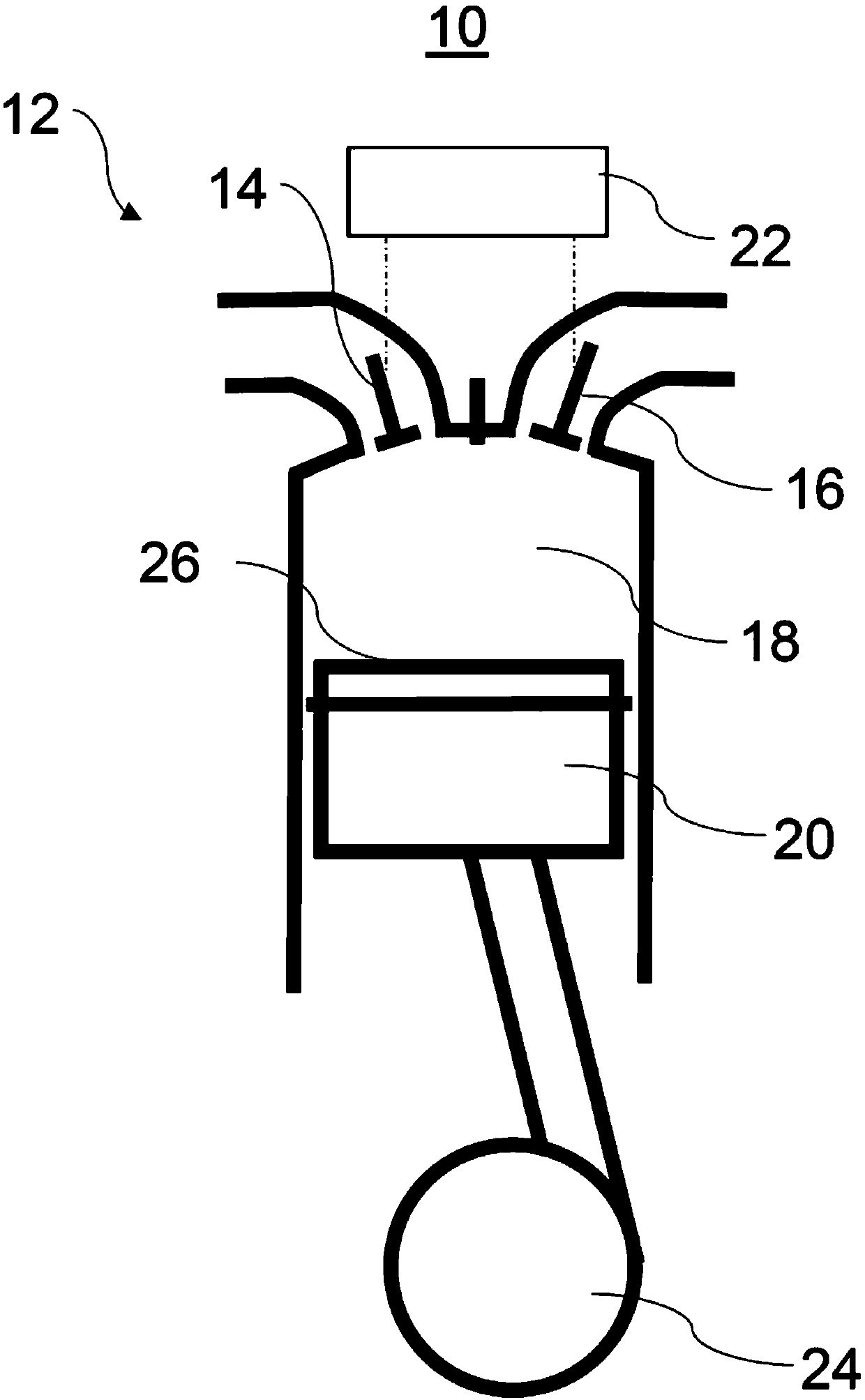 Combusion engine with valve pockets