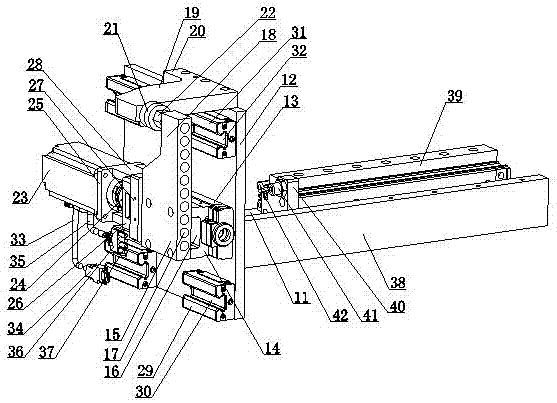 Laser pen strip projection device used for gravure engraving machine