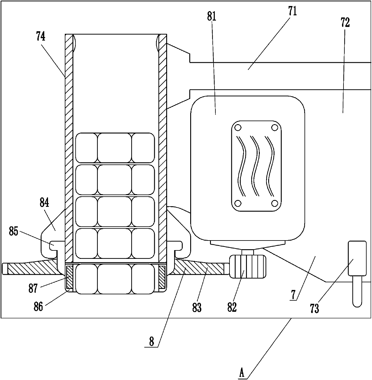 Fastening part screwing-in machine for building steel plate abut joint