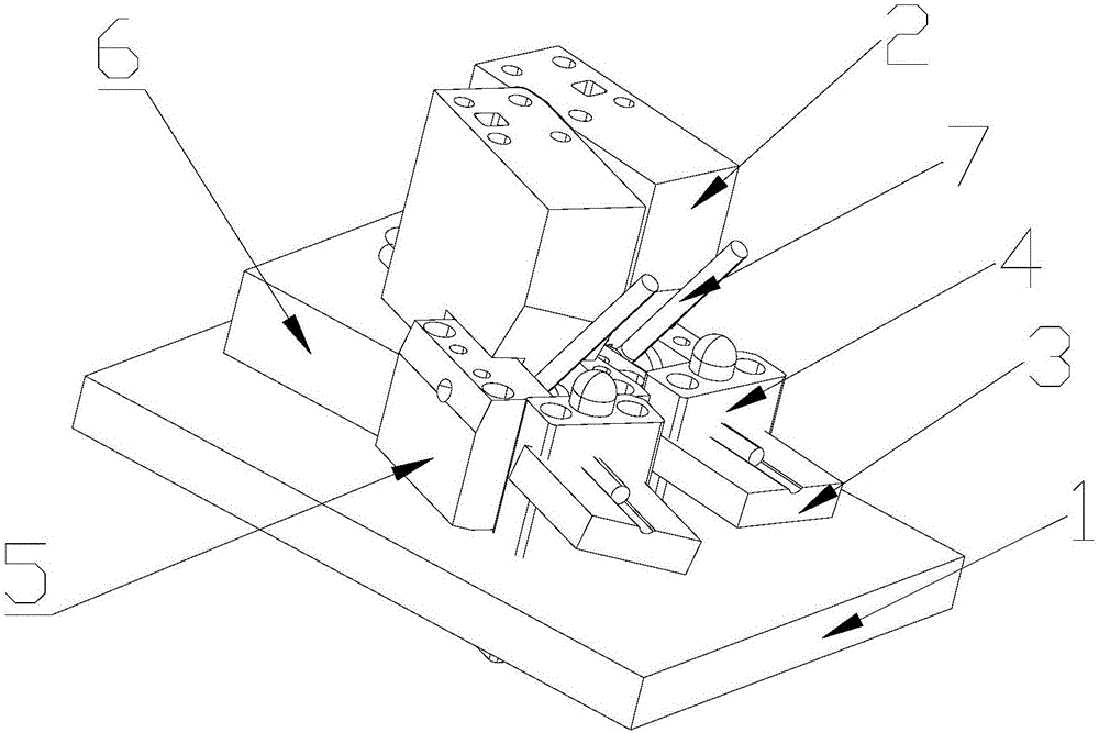 Plate turnover forming device for inclined tubes