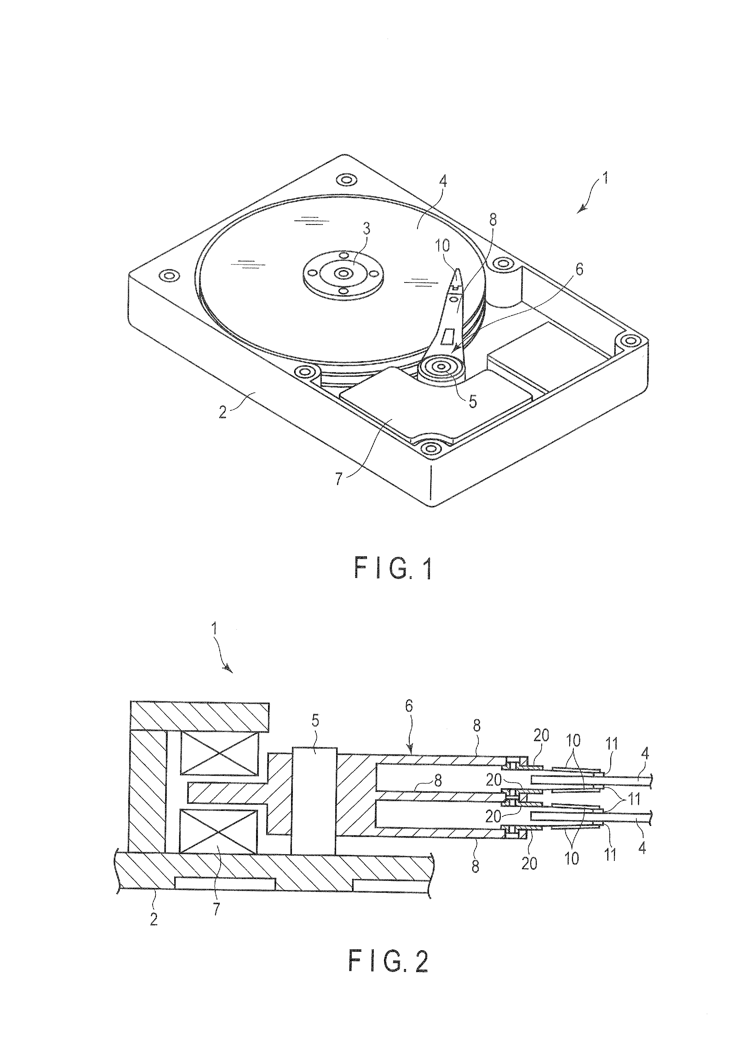 Interleaved circuit of flexure for disk drive