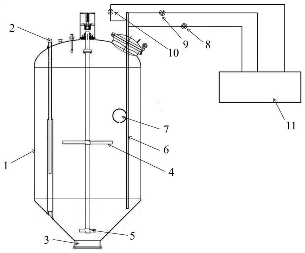 Alcohol precipitation tank liquid outlet device and method and application thereof