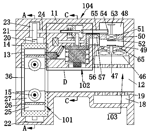 Steel tube surface multi-pattern line spraying device