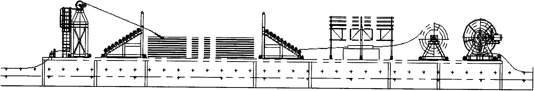 Tape replacing device of belt type conveyer