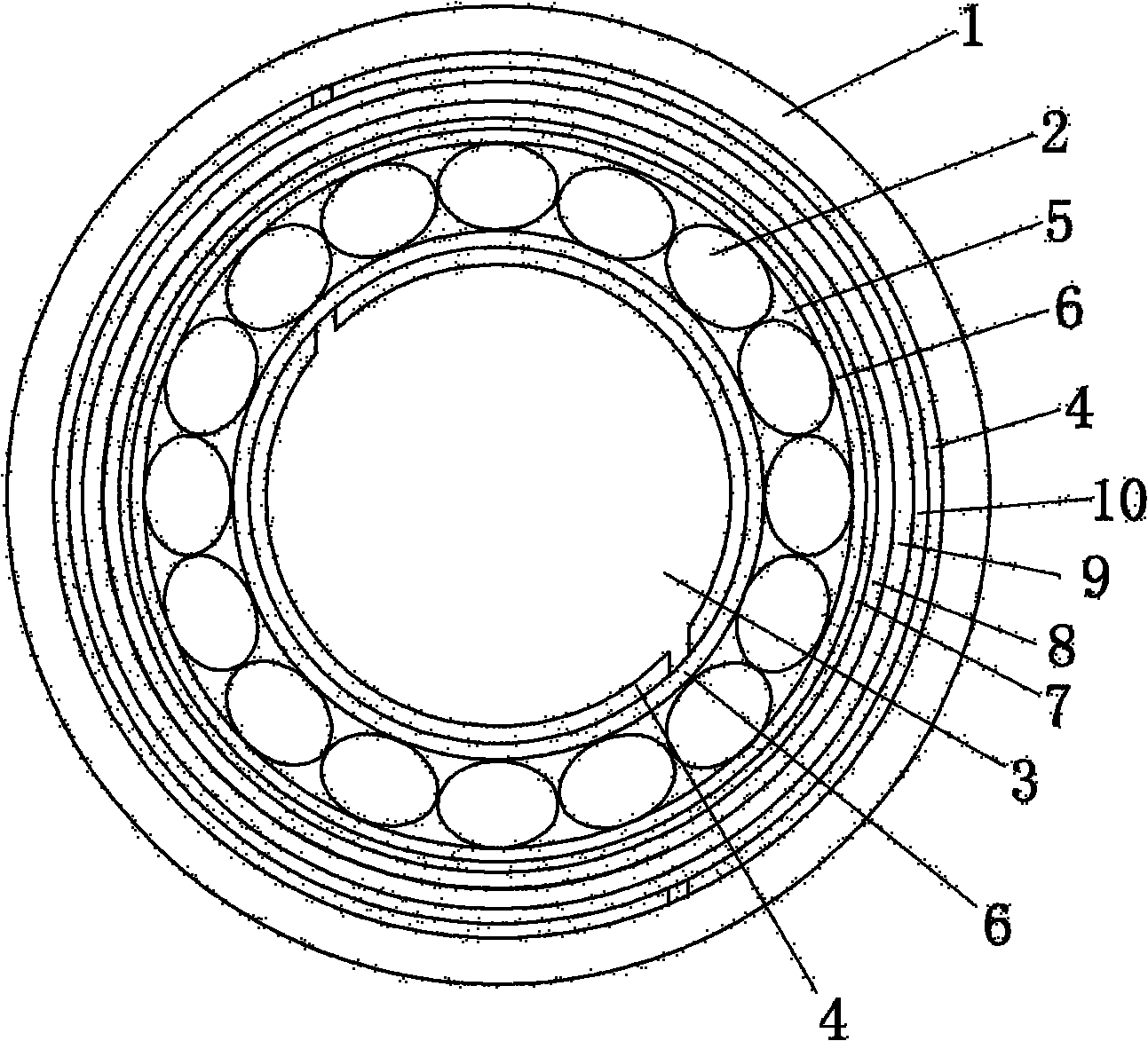 Flexible hollow cable