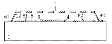 Micromechanical silicon-based clamped beam-based frequency detector and detection method