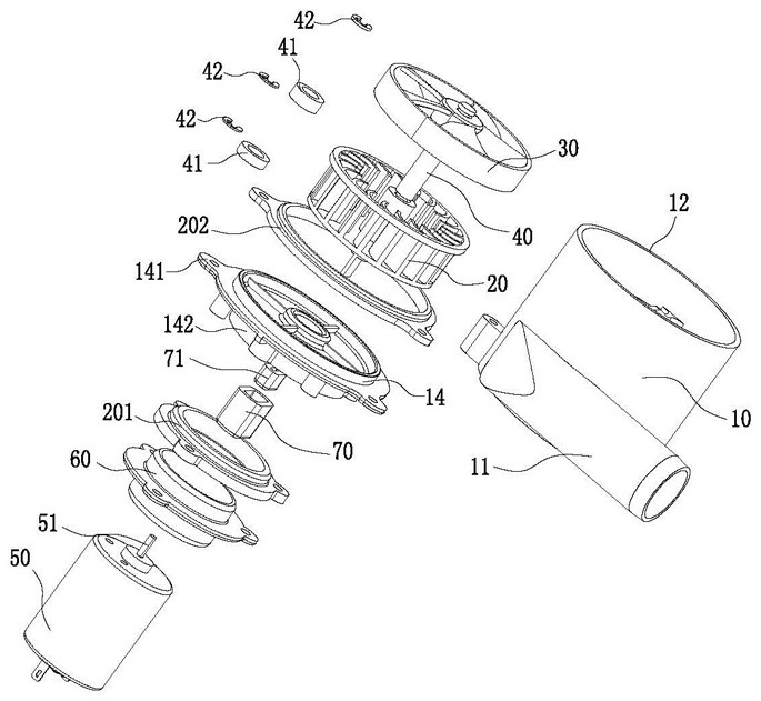 Air extracting pump