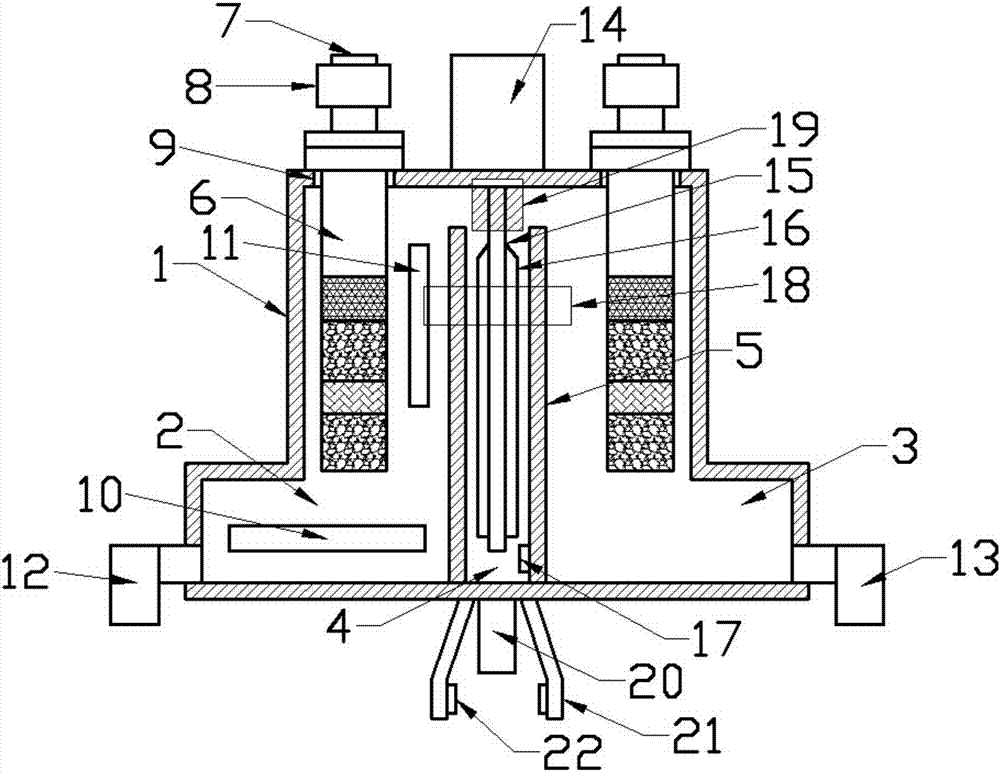 Drinking water purifying device