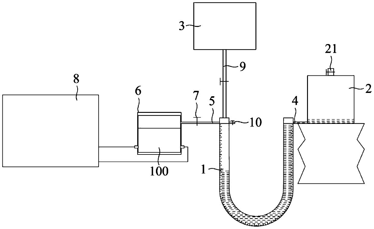 Battery formation gas detection device and method