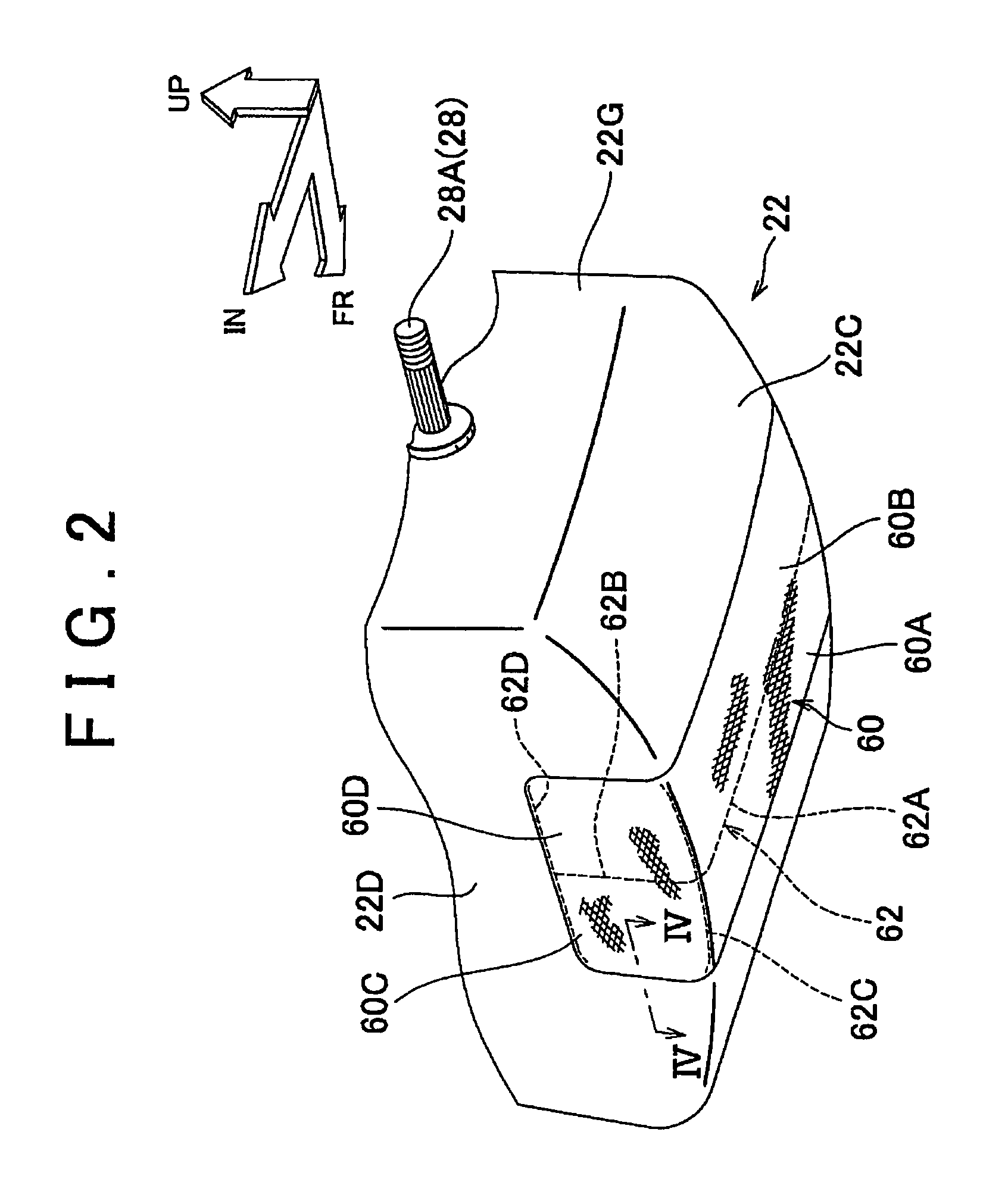 Knee airbag device