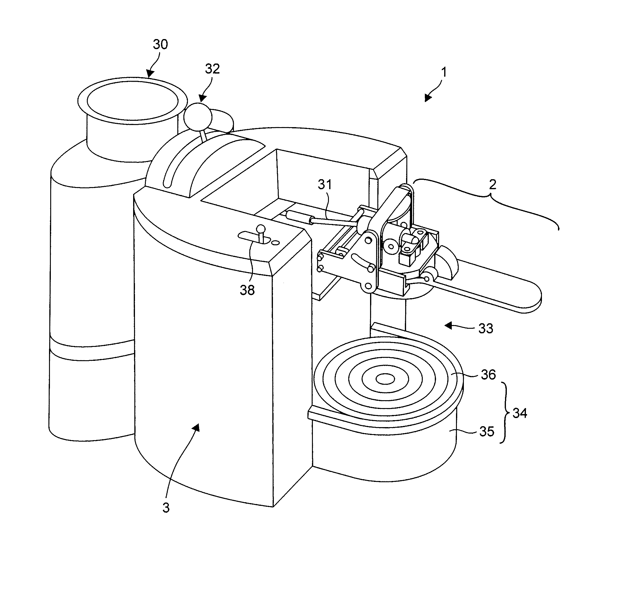 Device for preparing a drink from a capsule by injection of a pressurized fluid and capsule-holder adapted therefore