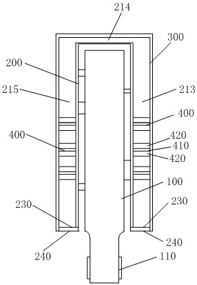 Computer memory bar with air cooling device and computer