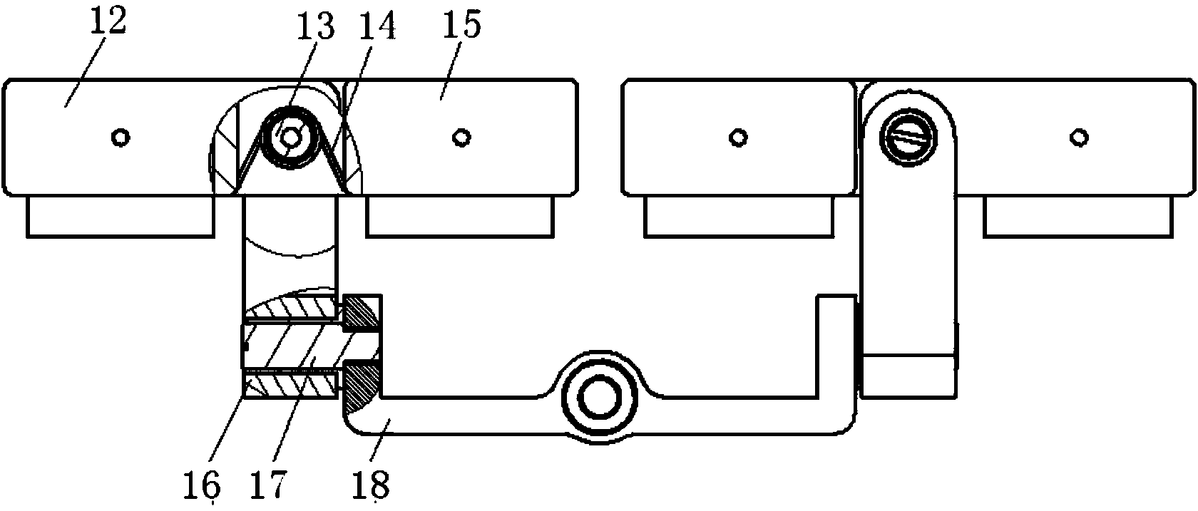 Ultrasonic detection device for circumferential weld of bottom head of reactor pressure vessel