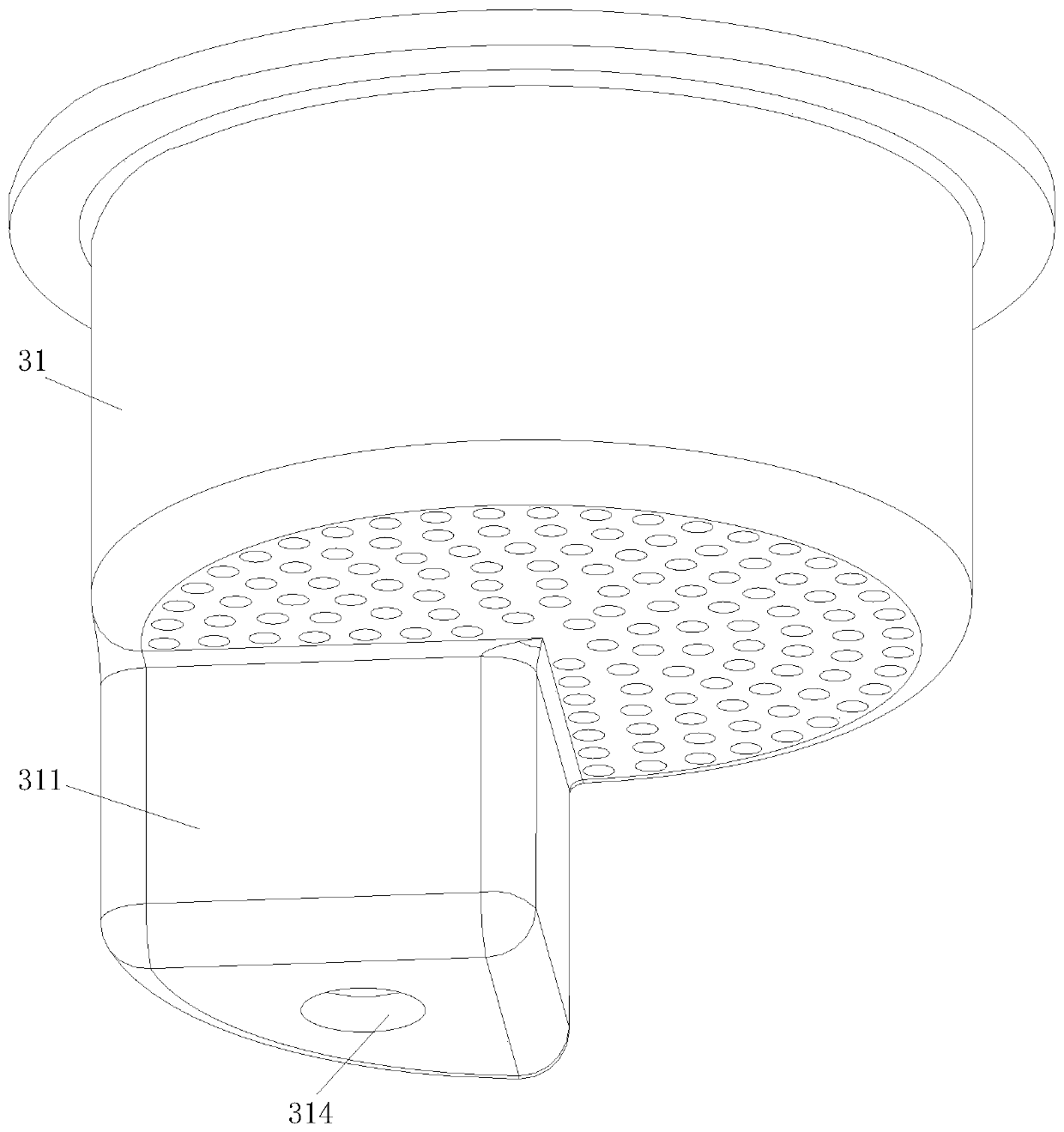 Anti-blocking vegetable washing sink