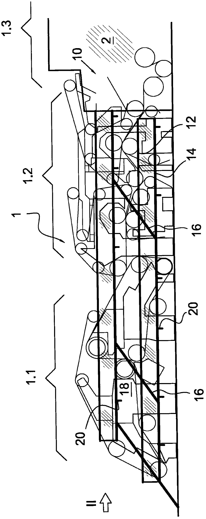 Service platform arrangement for a fiber web machine