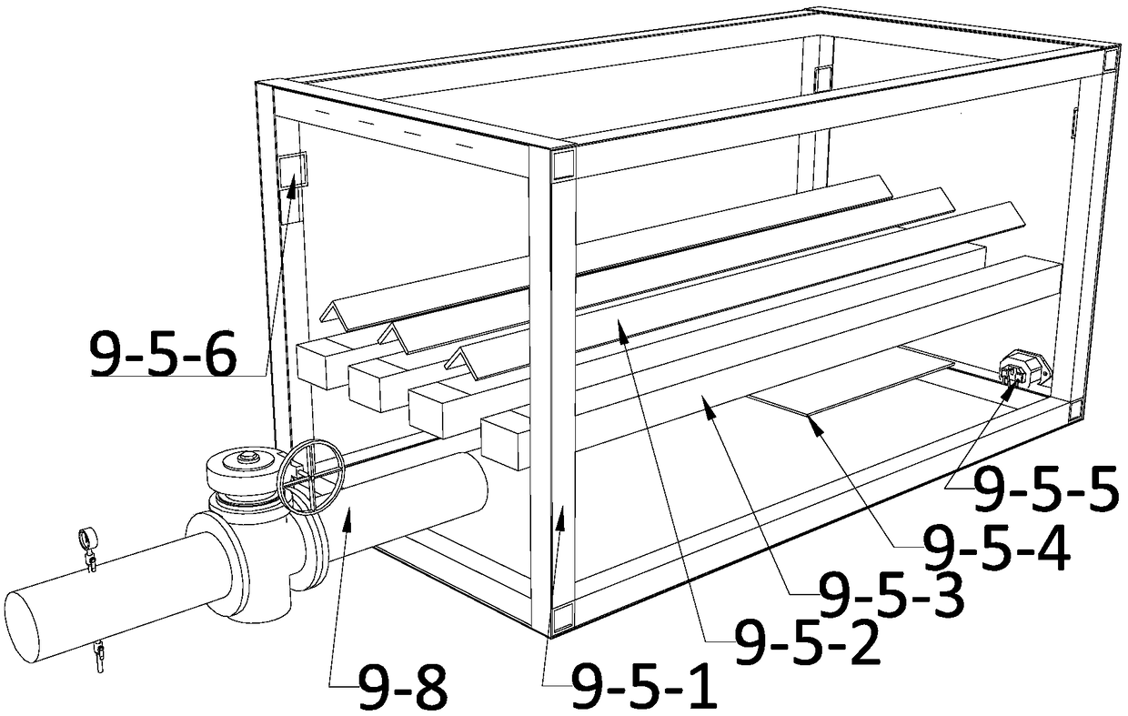 Toothed nail compressing device in building engineering construction device