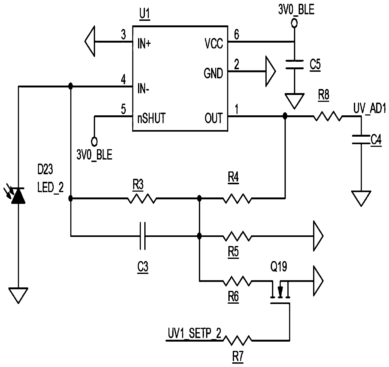 Sensor circuit for detecting thickness of sunscreen