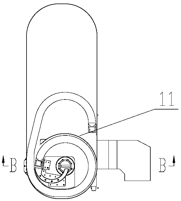 Hybrid reflection type three-dimensional linkage laser cutting head