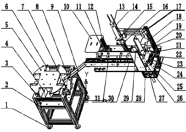 Pneumatic and automatic feeder for label laser marking