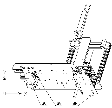 Pneumatic and automatic feeder for label laser marking