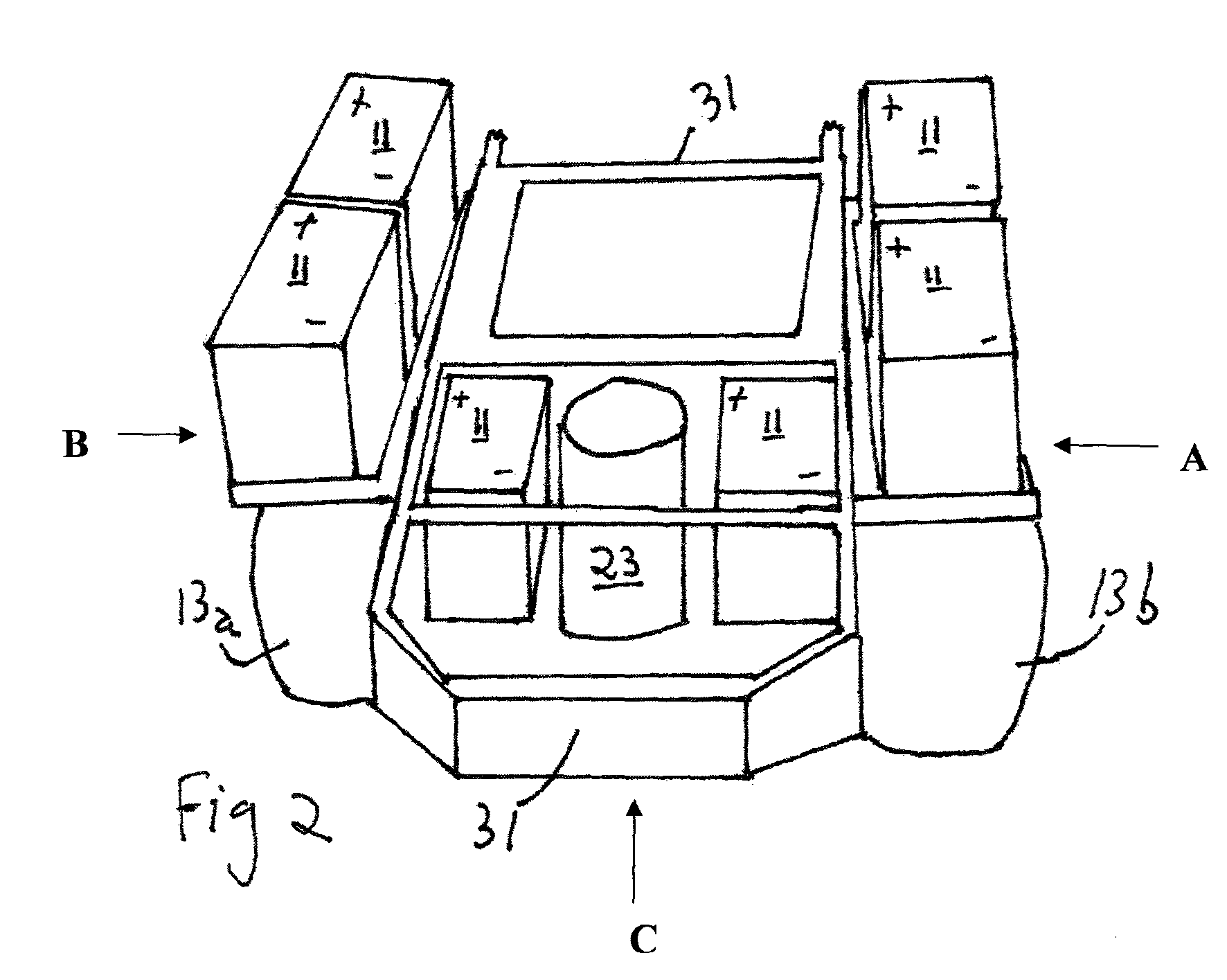 Battery-operated riding rotary mower