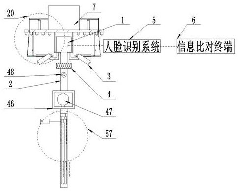 Face recognition system based on smart city and operation method thereof