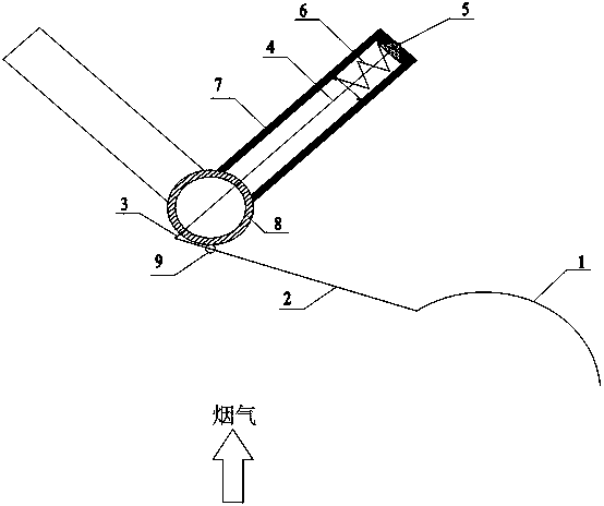 Automatically-adjusted vortex mixing and anti-blocking ammonia spraying grille apparatus and application method thereof