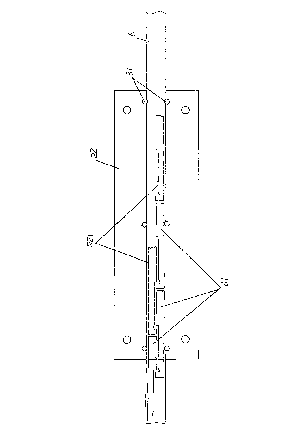 Die for forming needle bed insert blank