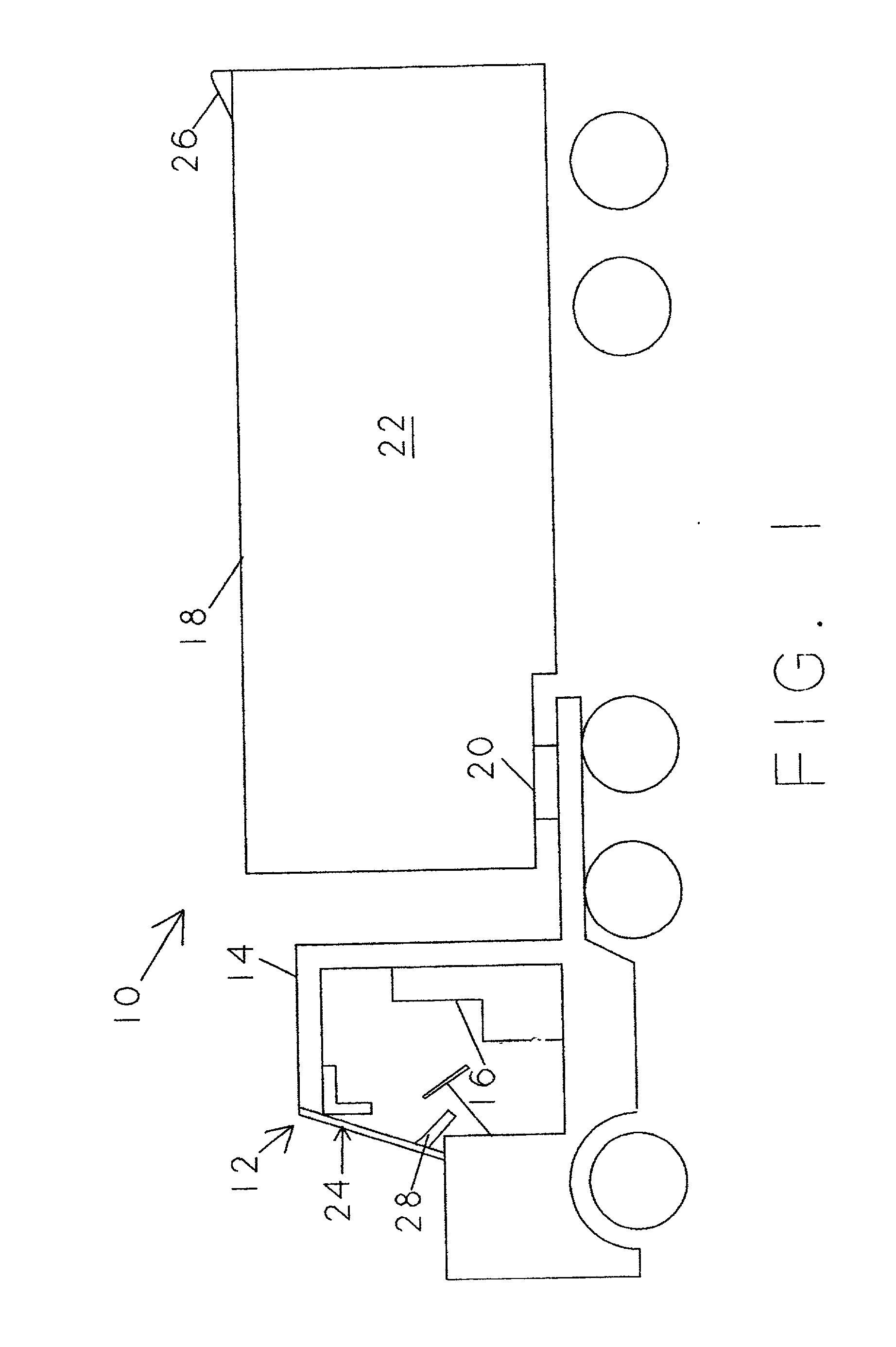 Rear vision system for large vehicles