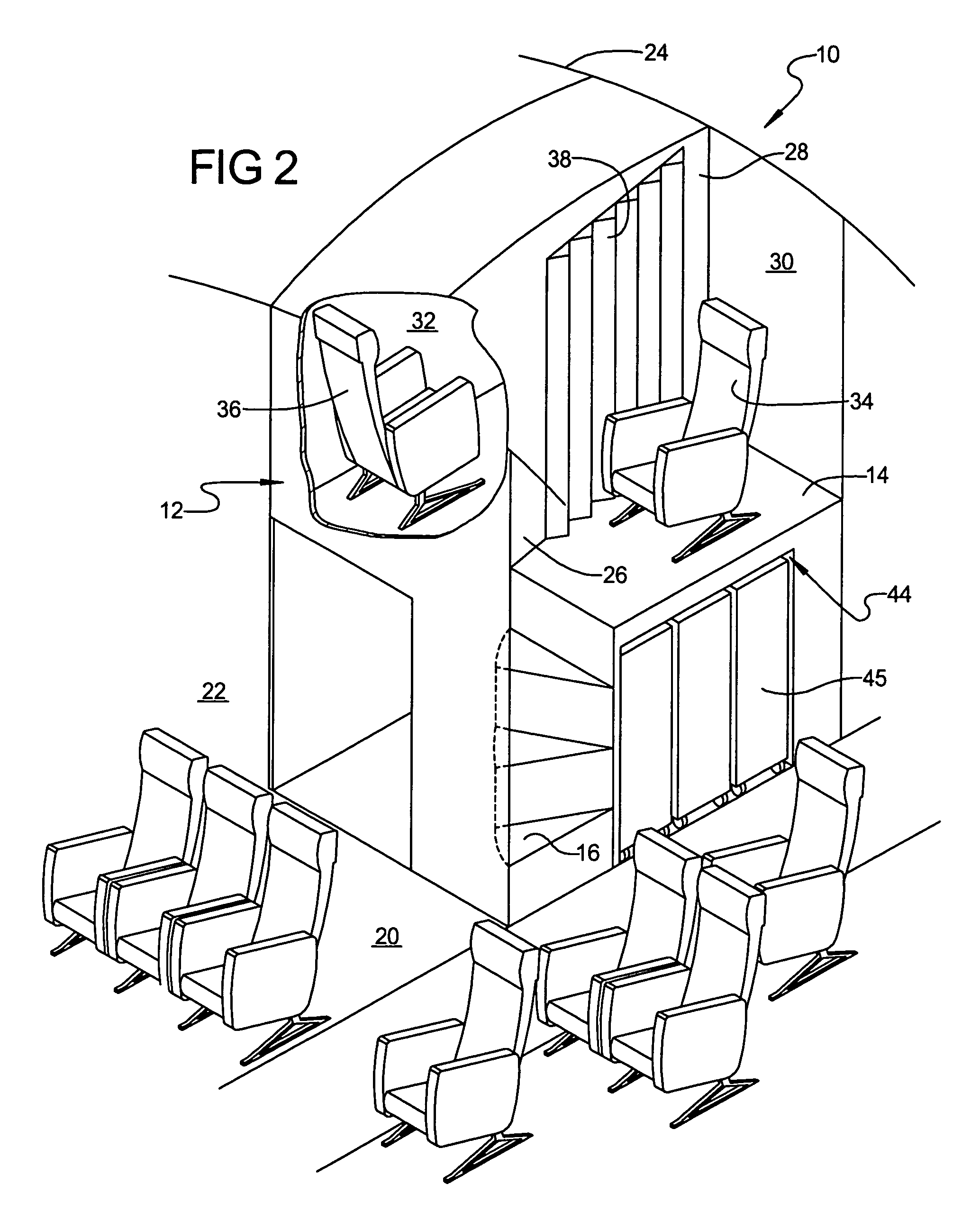 Crew rest module and method of forming same