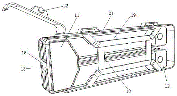 Bicycle lock provided with alarm lights