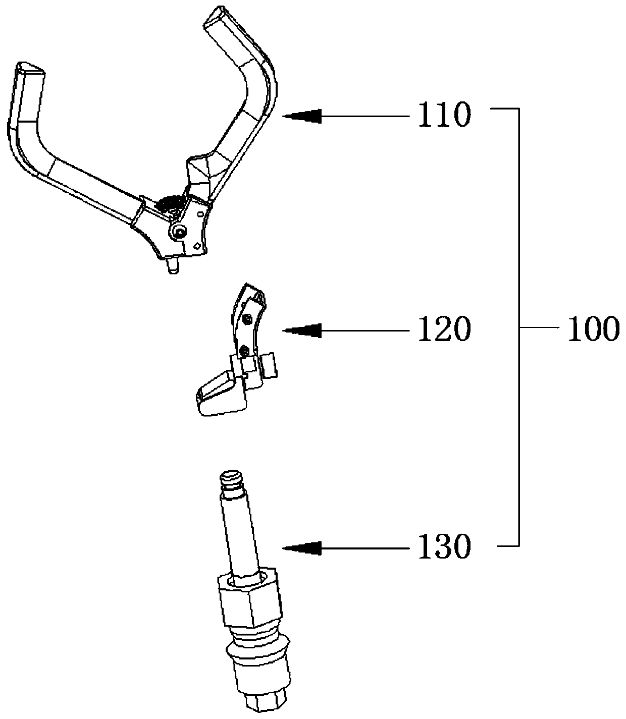 Clamping tool for insulator replacement and application method thereof