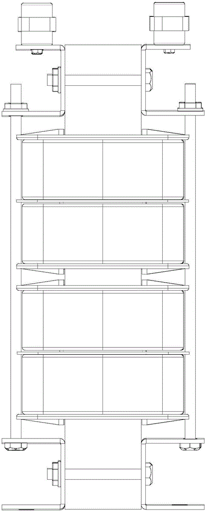 Three-phase wide-voltage industrial frequency transformer structure