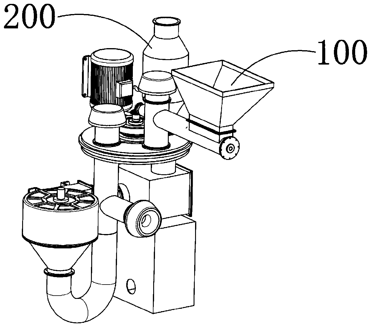 Grain dryer with quantitative feeding function