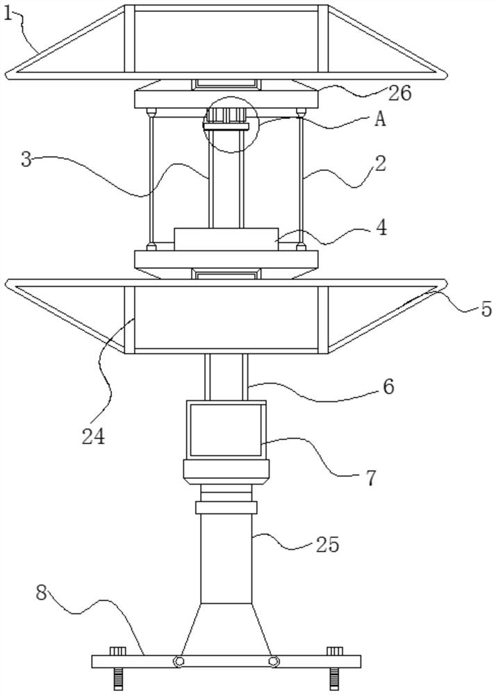 Intelligent monitoring and killing device for diptera insects