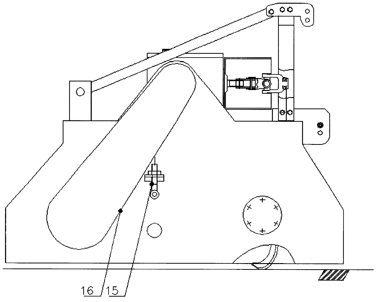 Machine for chopping and returning rice and wheat straw root stubbles into soil