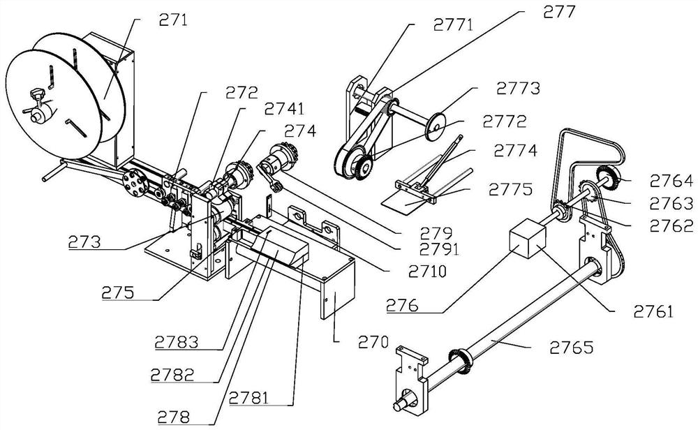 A welding device for a mask production machine