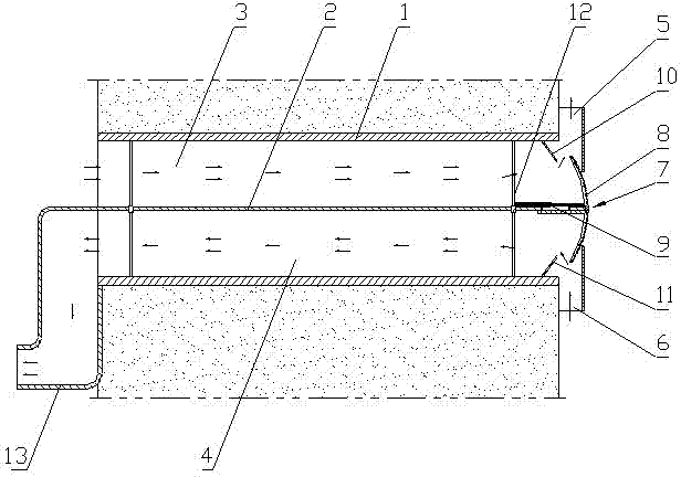 Self-circulation culvert type natural ventilation equipment