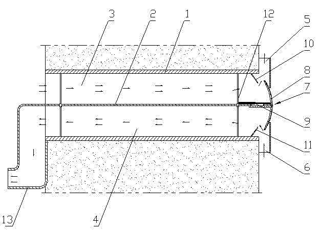 Self-circulation culvert type natural ventilation equipment