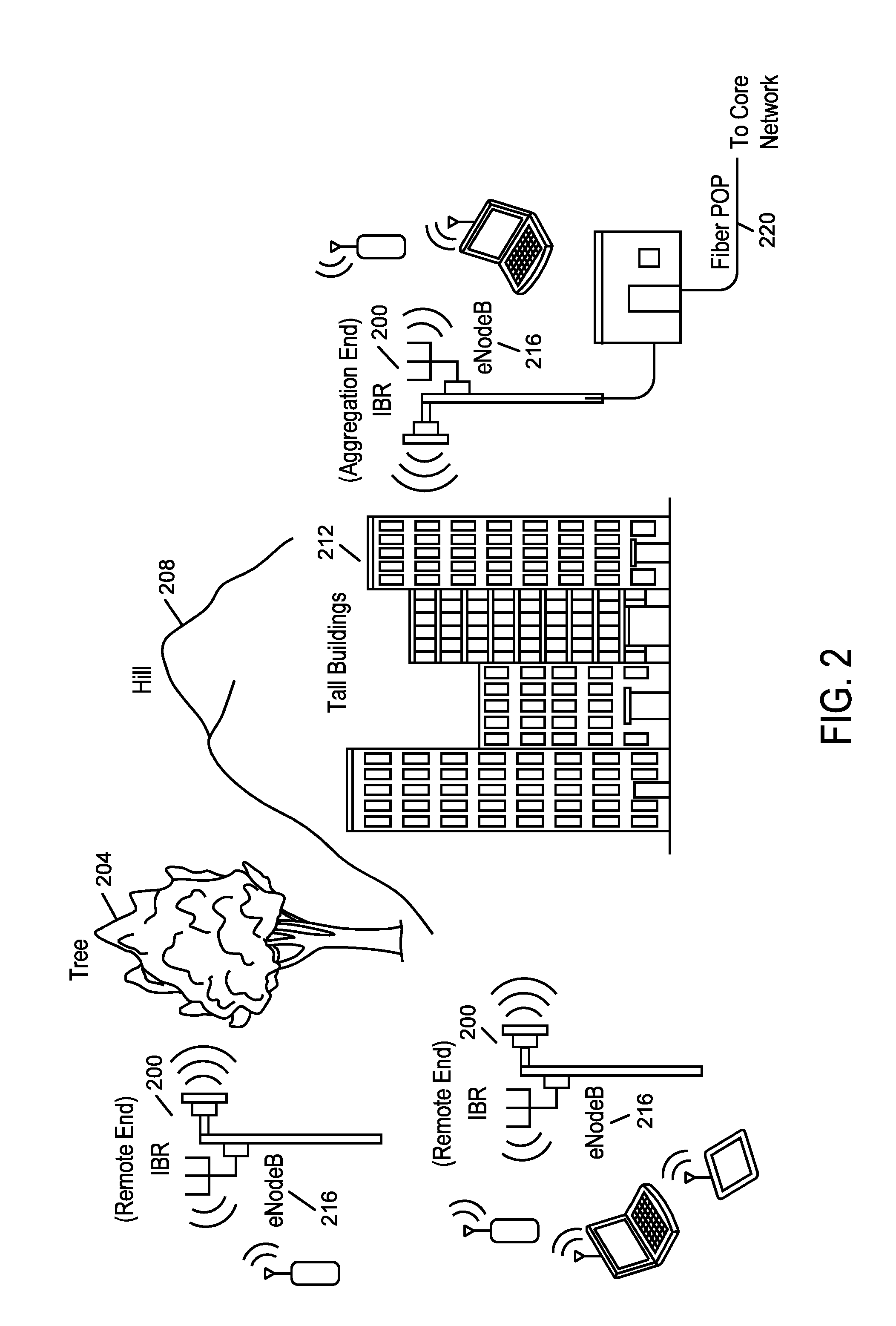 Backhaul radio with a substrate tab-fed antenna assembly