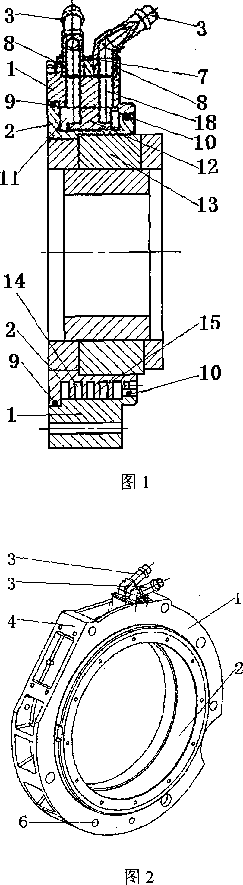 A cooling water cover of electromotive motorcar and its cooling method