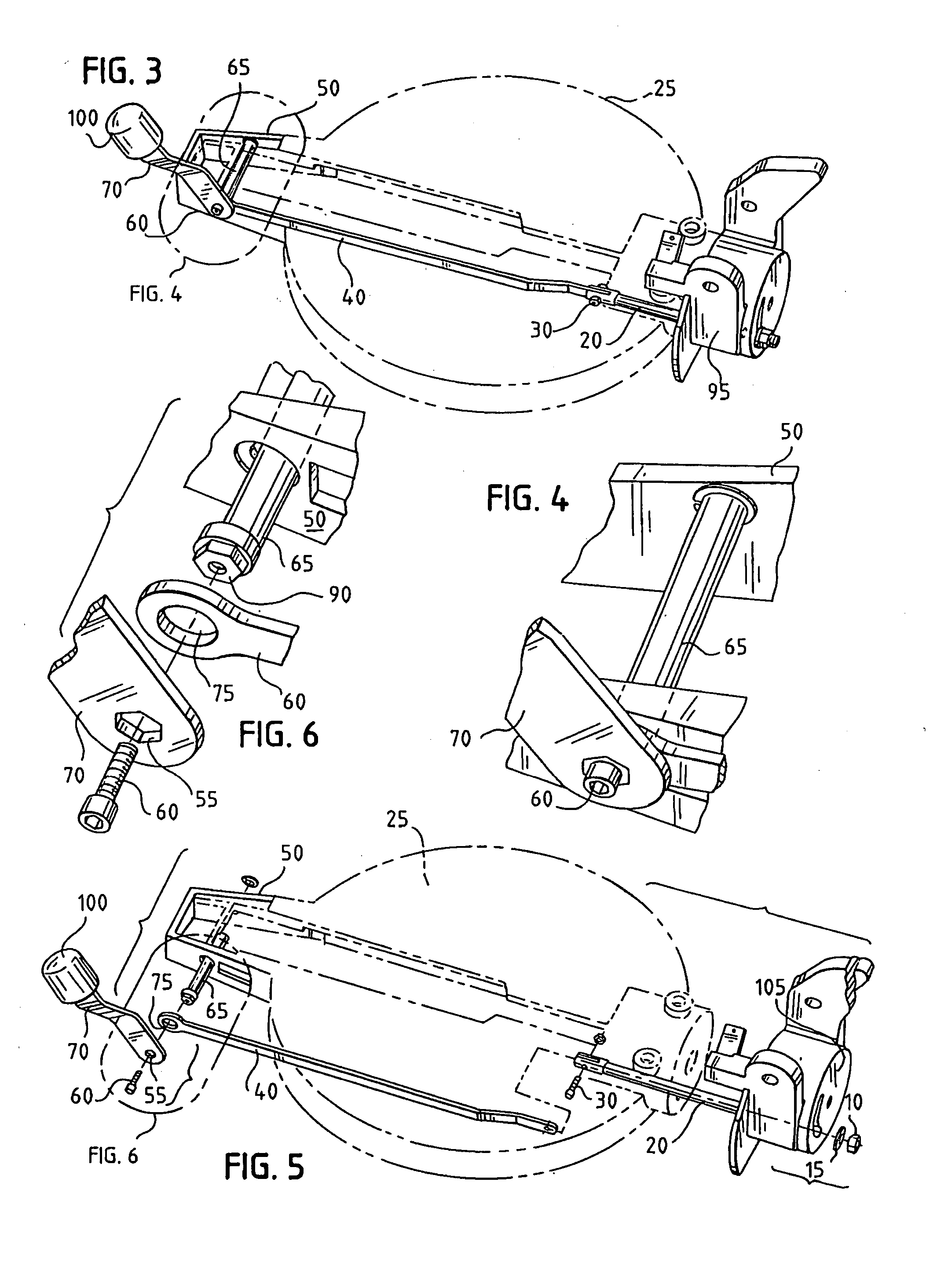 Front-accessible bevel locking system