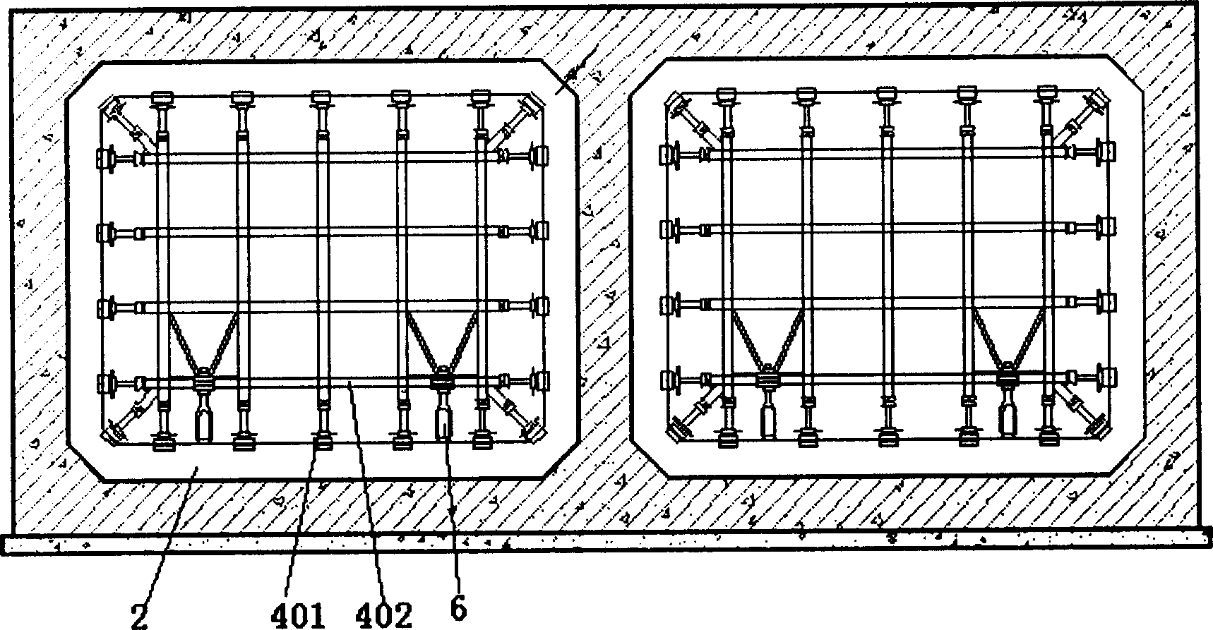 Equipment and method for testing watertightness of box culvert in large size