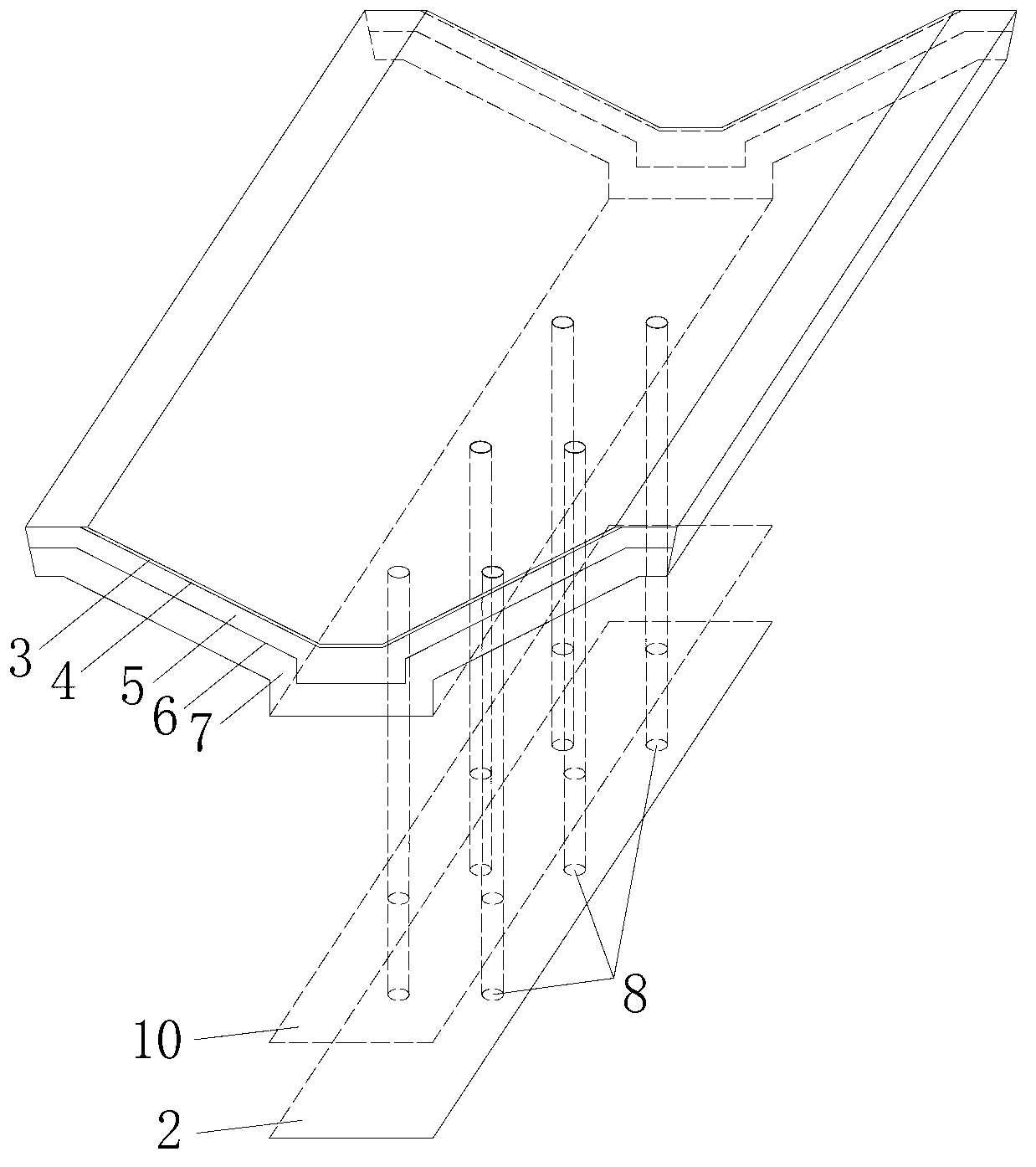 Anti-freeze anti-seepage water diversion treatment method of collapsible loess water-conveyance canal