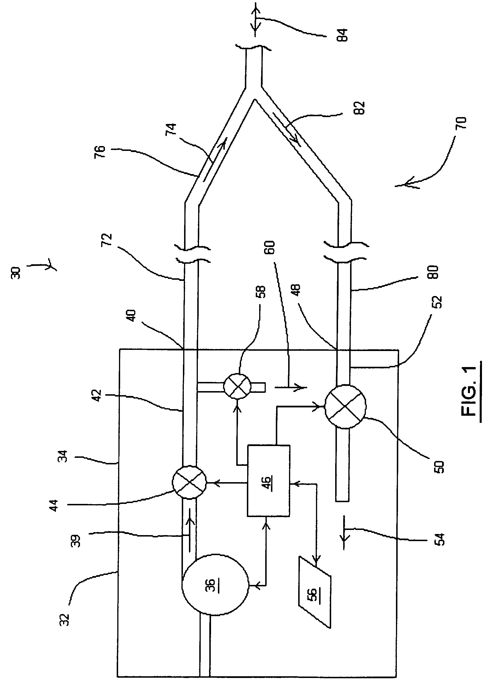 Ventilator adaptable for use with either a dual-limb circuit or a single-limb circuit