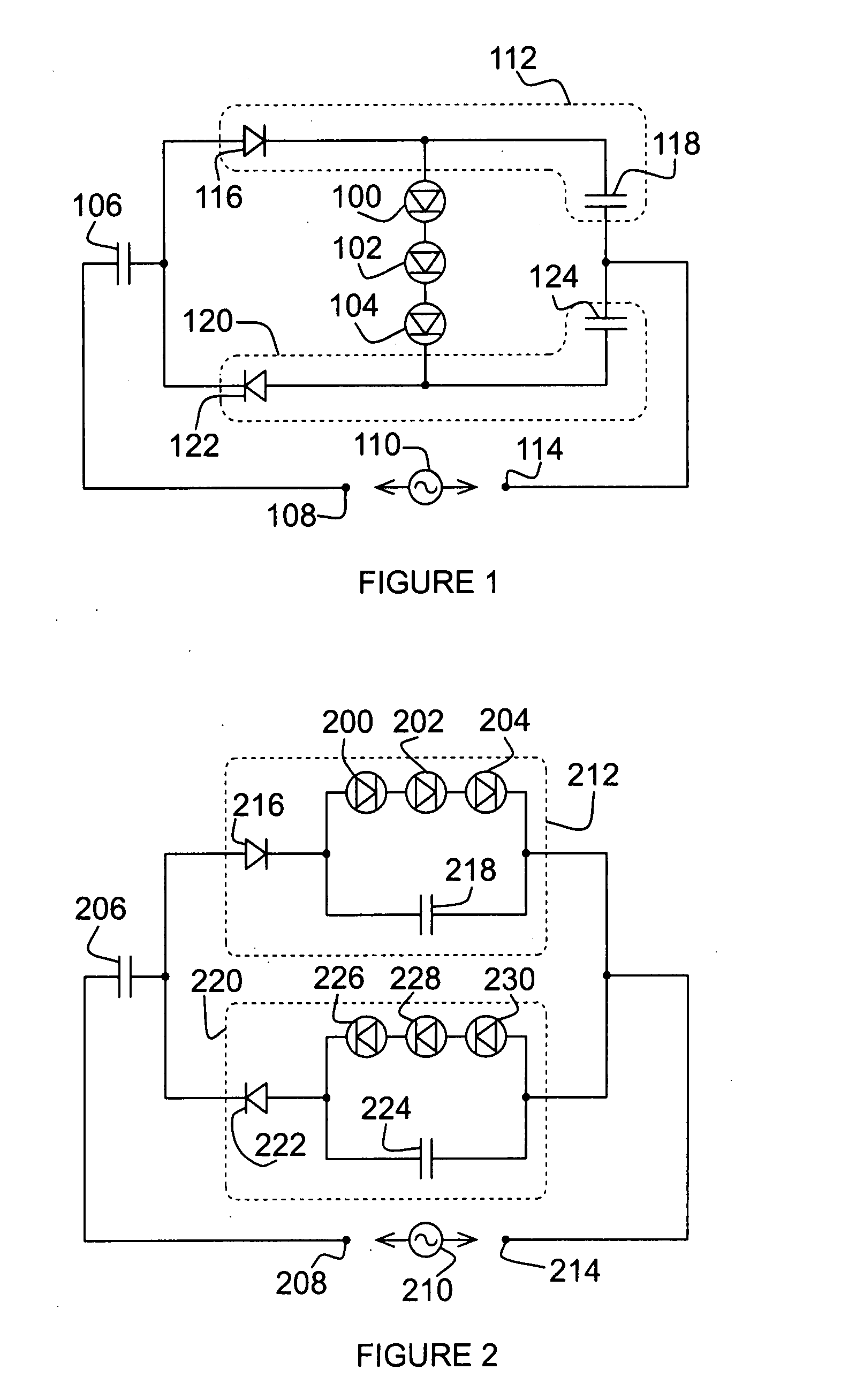 High efficiency AC LED driver circuit