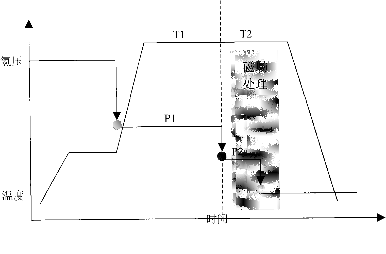 Process and equipment for preparing anisotropic rare-earth permanent-magnet powder and product prepared thereby