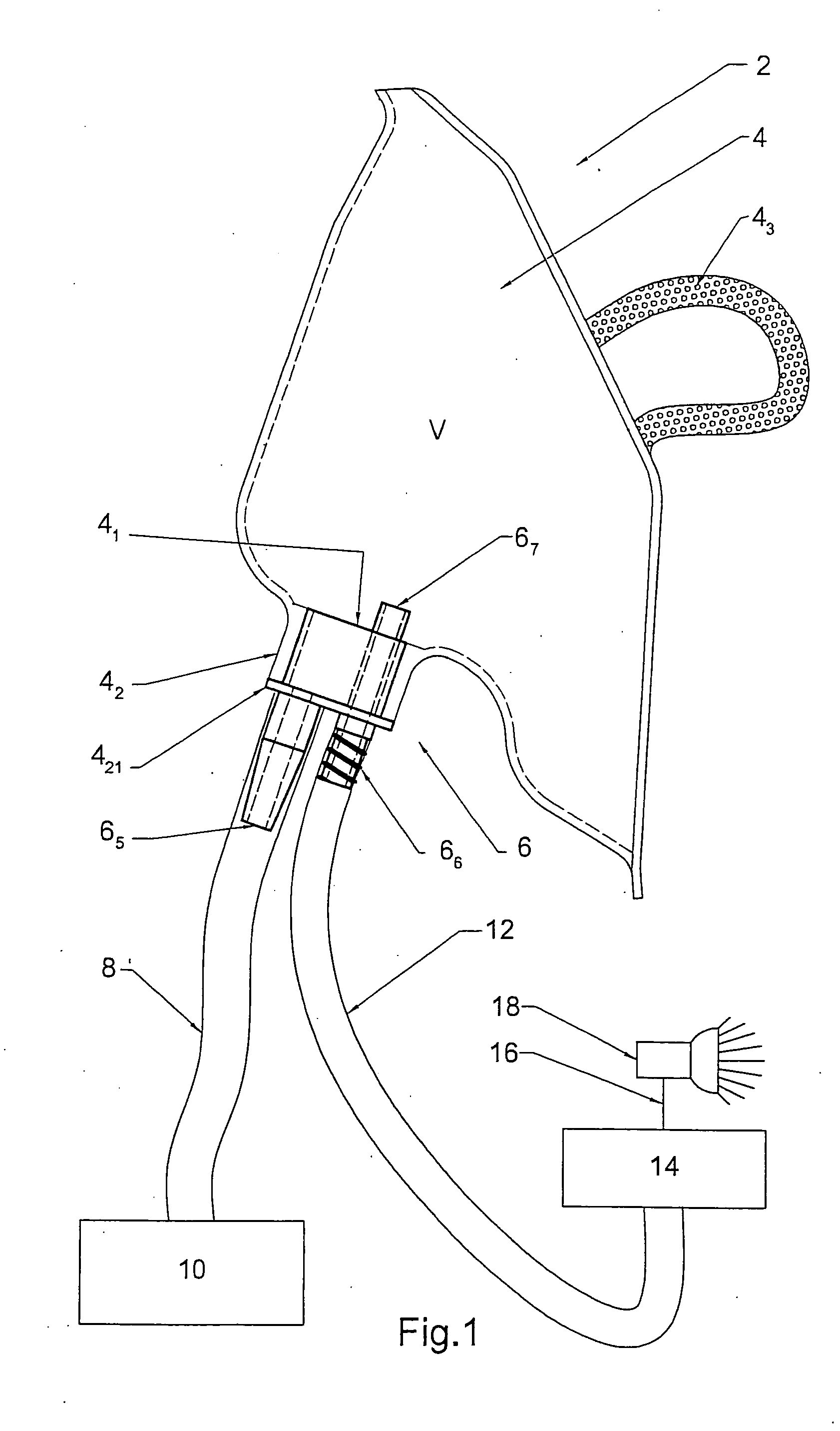 Connector piece for oxygen mask, oxygen mask and corresponding respiratory monitoring assembly