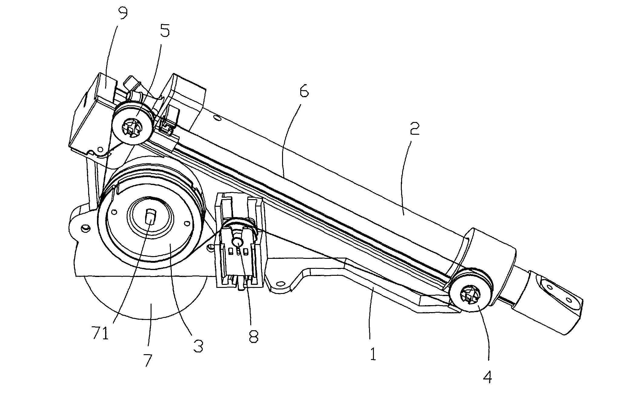 Drive apparatus for bidet toilet