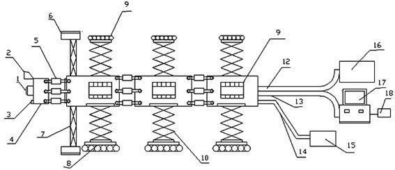 Coal-fired power station boiler air duct and air-conditioning ventilation duct wormlike cleaning robot